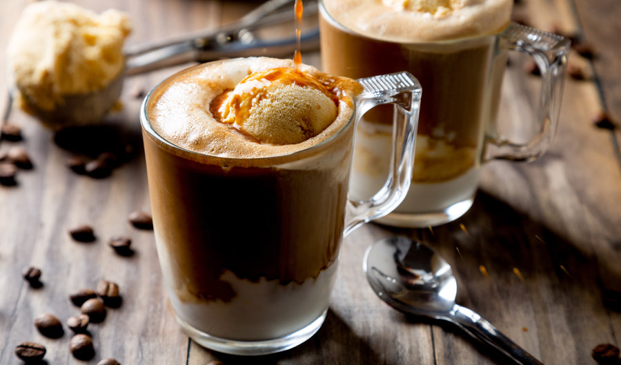 vanille ijskoffie met chocolade 